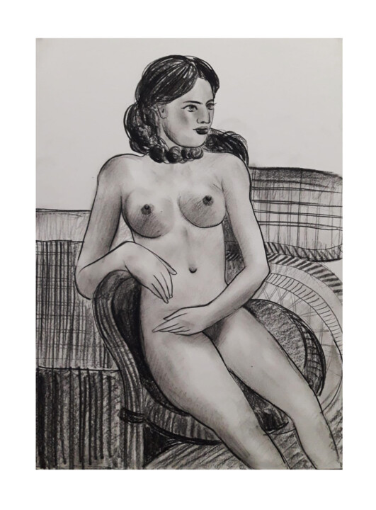 Nude study 图画, 16x12 in