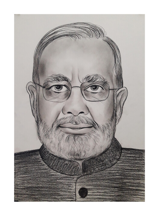 Narendra Modi (Prime Minister of India) 图画, 16x12 in