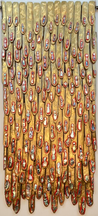 雕塑 标题为“Beach Walkers II” 由Sharon Bachner, 原创艺术品, 镶嵌