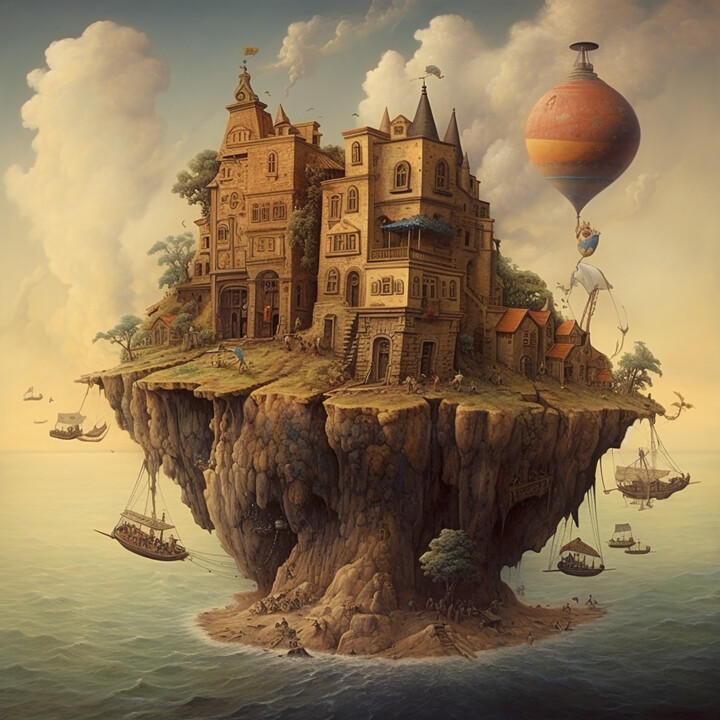 L'île bien élevée 数字艺术
