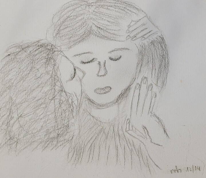 Gustav Klimt und Helene Flöge 绘画, 7.1x8.3 in