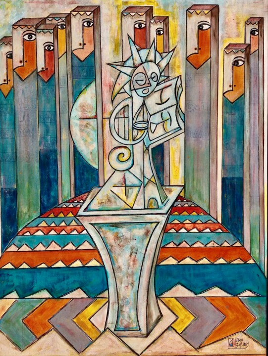 绘画,  51.2x37.8 in 