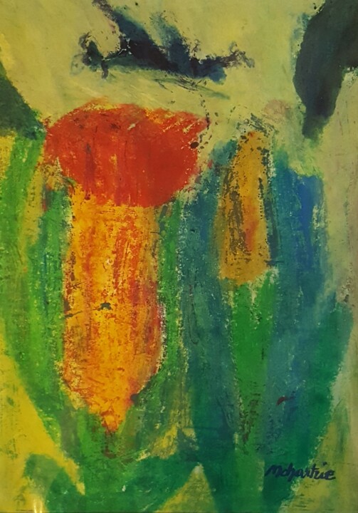 Peinture intitulée "IMPRESSION ORIGINALE" par Mchartrie, Œuvre d'art originale, Pastel