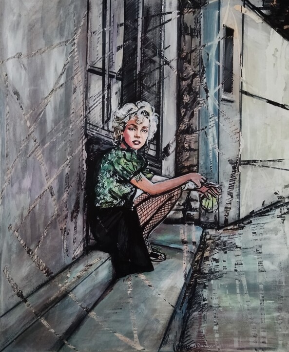 Marilyn 3 绘画, 21.7x18.1 in