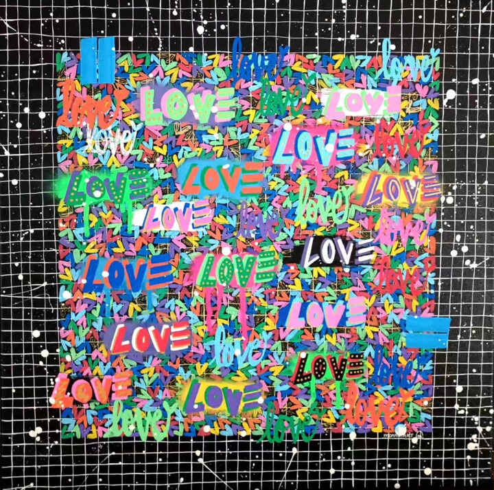 Love Tag 绘画, 19.7x19.7 in