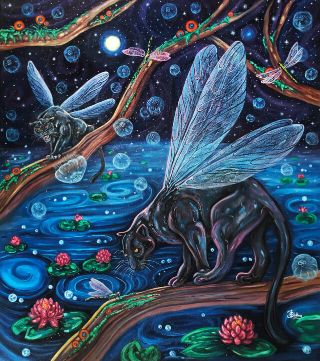 If I were a Dragonfly 绘画, 35.4x31.5 in