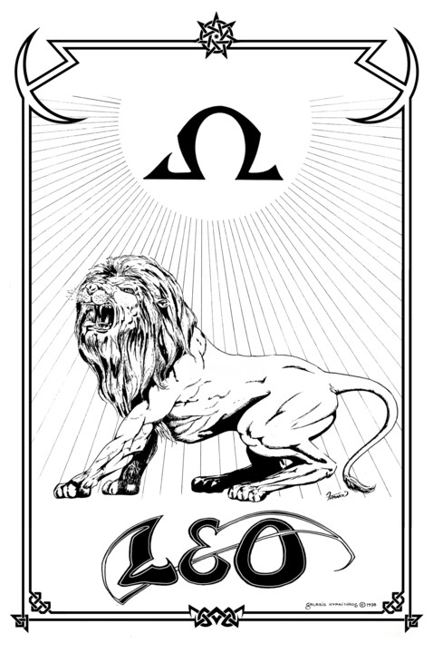 Leo Zodiac Sign 数字艺术