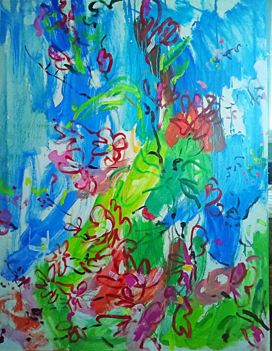 pear blossom Painting, 43.3x33.5 in