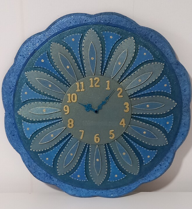 Design intitulée "Mandala Relógio" par Estevão Páixão, Œuvre d'art originale, Art de la table