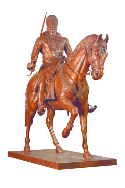 "ShivaJi Maharaj" başlıklı Heykel Supriya Shinde tarafından, Orijinal sanat, Bronz