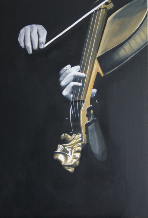 Le violon 绘画, 35.4x27.6 in