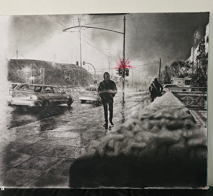 "Walking" başlıklı Tablo Κωνσταντινος Δερματας tarafından, Orijinal sanat, Kalem