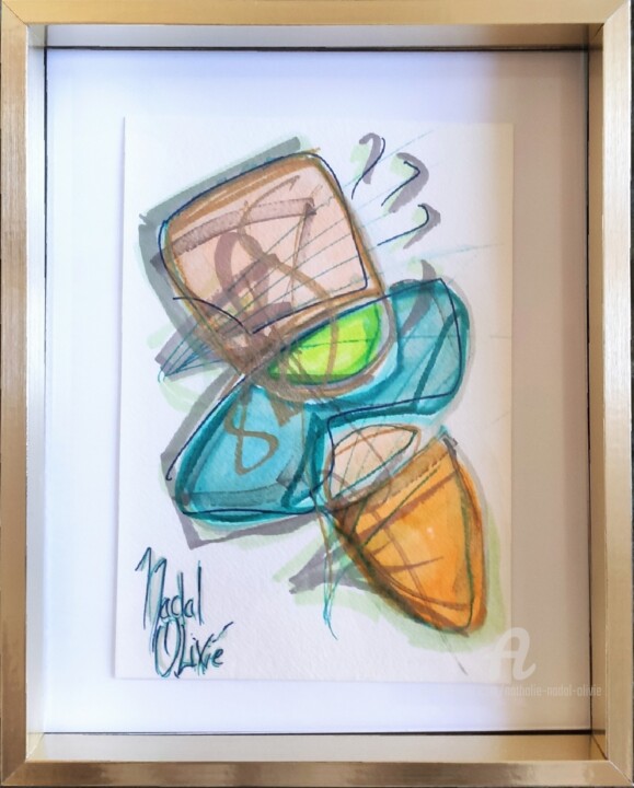 Drawing titled "COLLECTION STREETAR…" by Nathalie Nadal-Olivié, Original Artwork, Watercolor