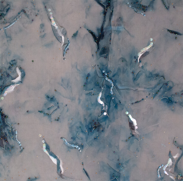 Dans les profondeurs 纺织艺术, 15.8x15.8 in