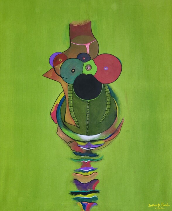 Mère pondeuse de créations(Laying mother of creations) 绘画, 9.5x7.9 in