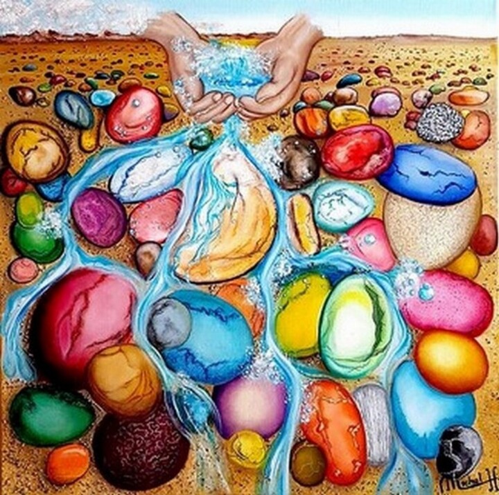 La Source 绘画, 27.6x27.6 in