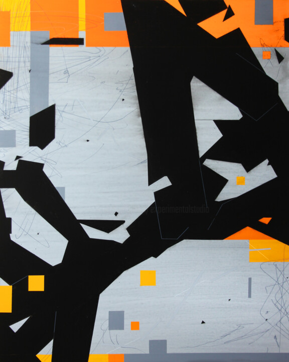 Schilderij getiteld "Bold_231" door Ernst Kruijff, Origineel Kunstwerk, Acryl
