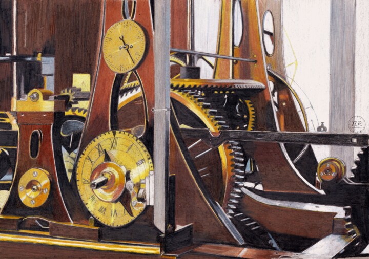 Le temps en mouvement 图画, 11x15.8 in