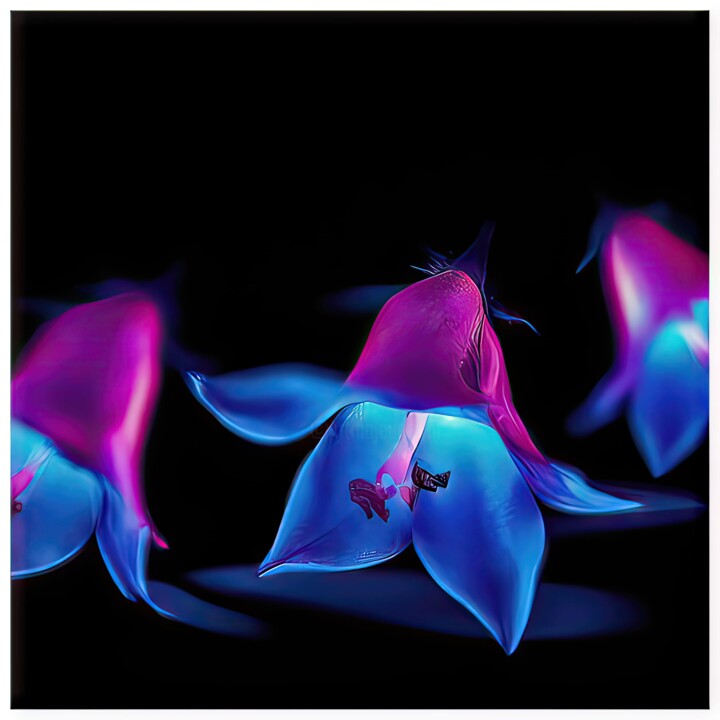 Digital Arts titled "Floraxy #6786" by Alexandre Kurcek (Sandro), Original Artwork, Digital Painting