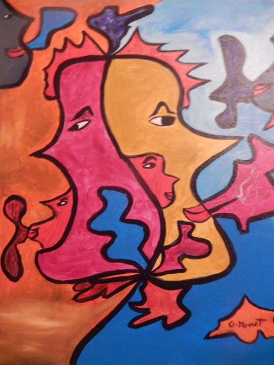 regards figuratifs 绘画, 23.6x19.7 in