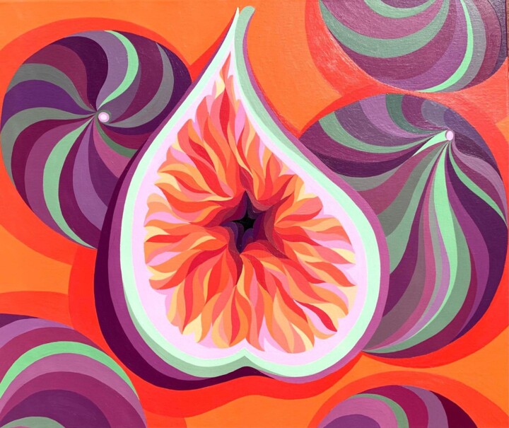 FIG CAROUSEL 绘画, 19.7x23.6 in