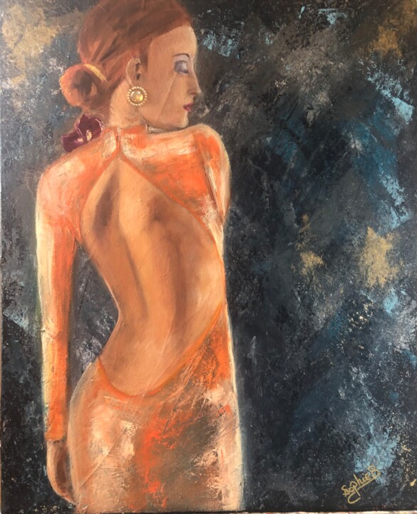 FLAMENCO 绘画, 25.6x21.7 in