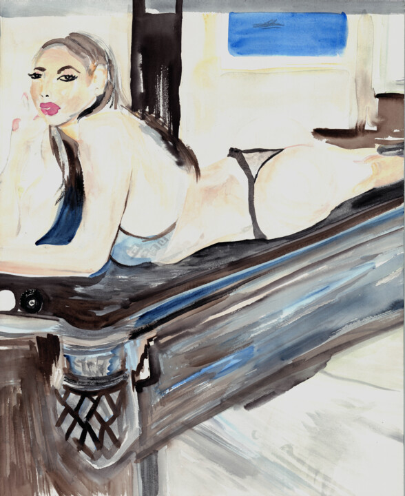 Pool Shark 6PoolShark 绘画, 22x18 in