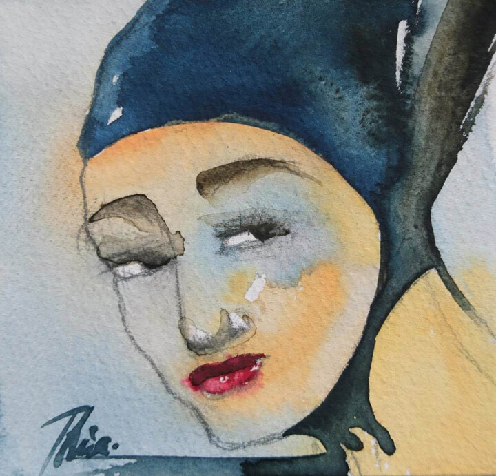 绘画,  3.9x3.9 in 