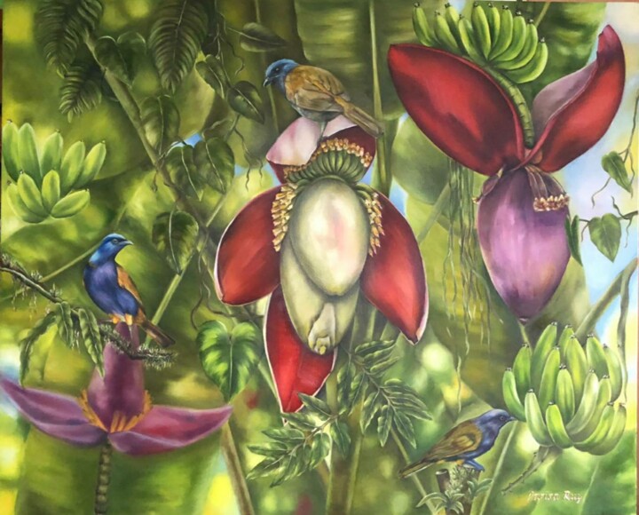 In Paradise 绘画, 35.4x43.3 in