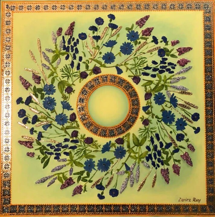 Field bouquet 绘画, 39.4x39.4 in