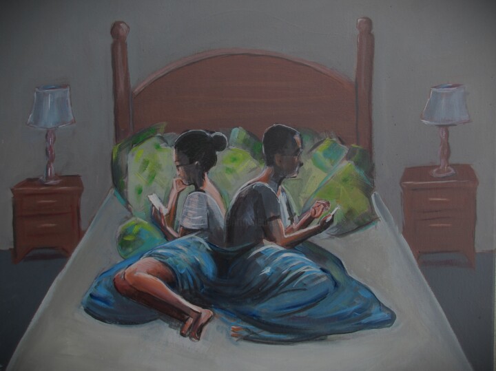 21st century sleepers 绘画, 16x20 in