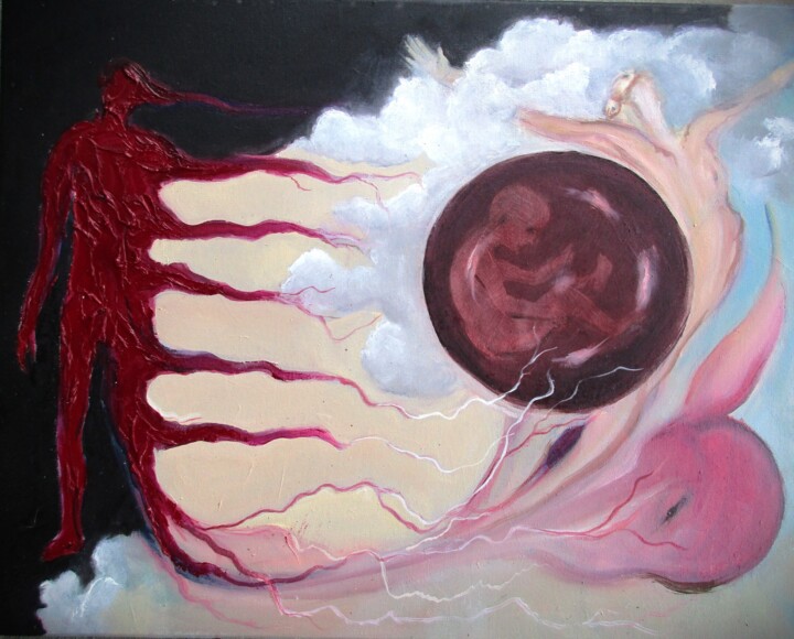 Birth Life and Death II 绘画, 16x20 in