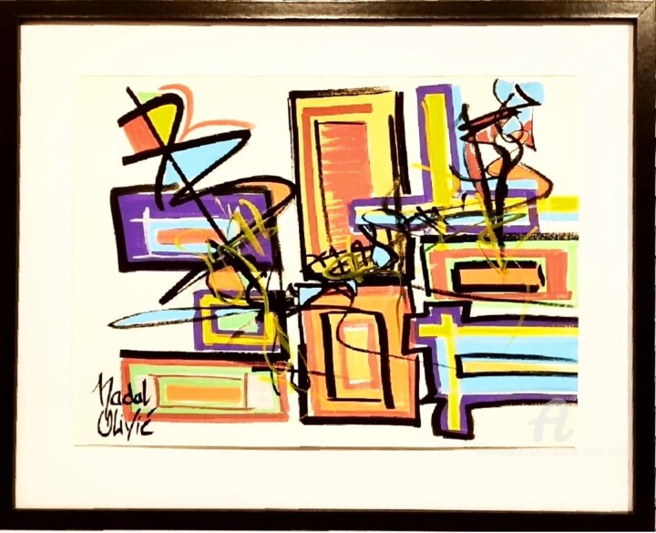 COLLECTION STREETART "CARRÉ DE SOIE REVISITÉ" 图画, 11.8x15.8 in