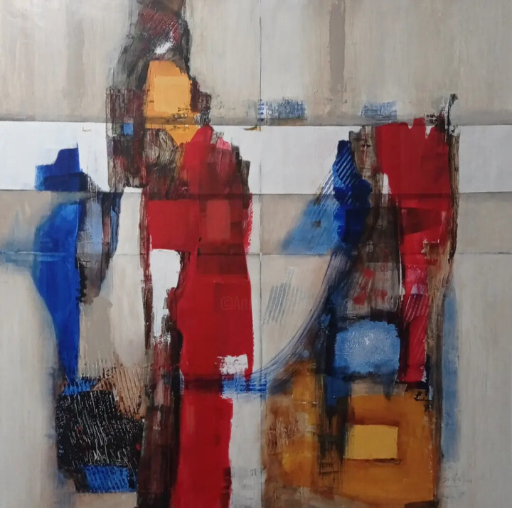 Peinture intitulée "Onore e rispetto" par Roberto Fradale, Œuvre d'art originale, Acrylique