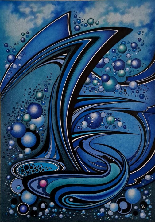 Bubble jazz 2 图画, 11.4x8.3 in
