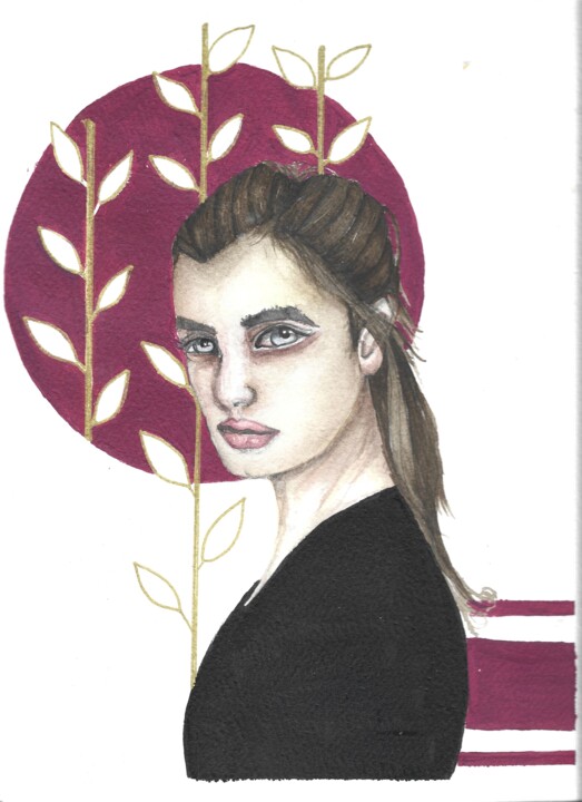 La mirada 绘画, 11.4x8.3 in