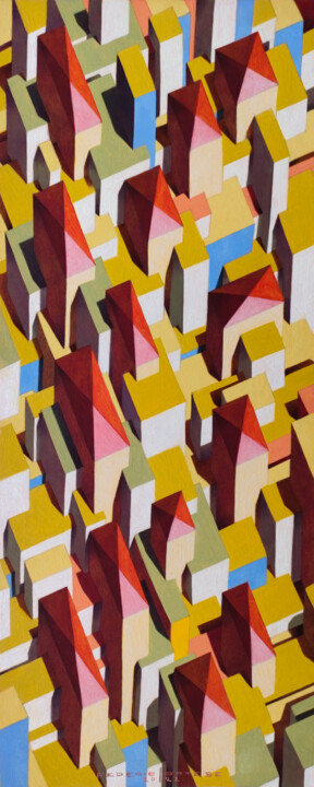 The infinite city 6 绘画, 19.7x7.9 in