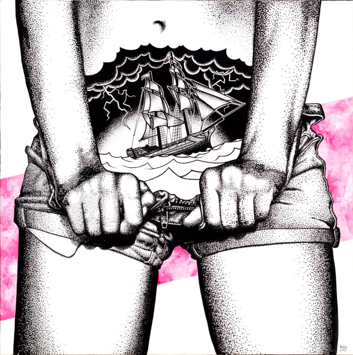 Caractère 绘画, 39.4x39.4 in