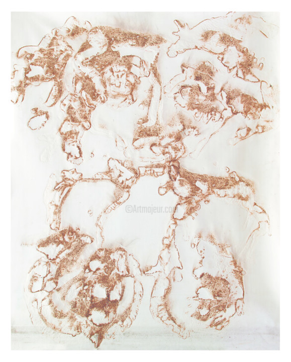 La Musa de Leonardo. - Leonardo's Muse. 绘画, 59.1x47.2 in