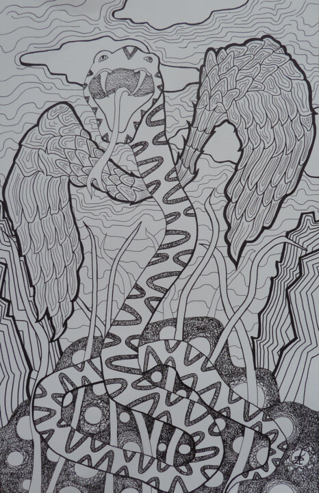 La Nidation 图画, 18.9x14.2 in