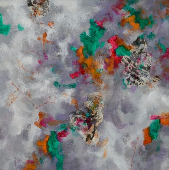 WINTER CARNIVAL -1 绘画, 12x12 in