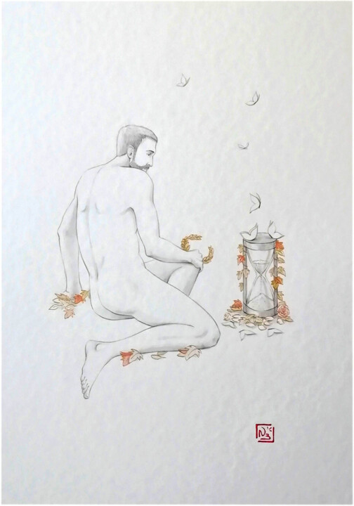 Un jour viendra...- n°6 绘画, 16.5x11.7 in