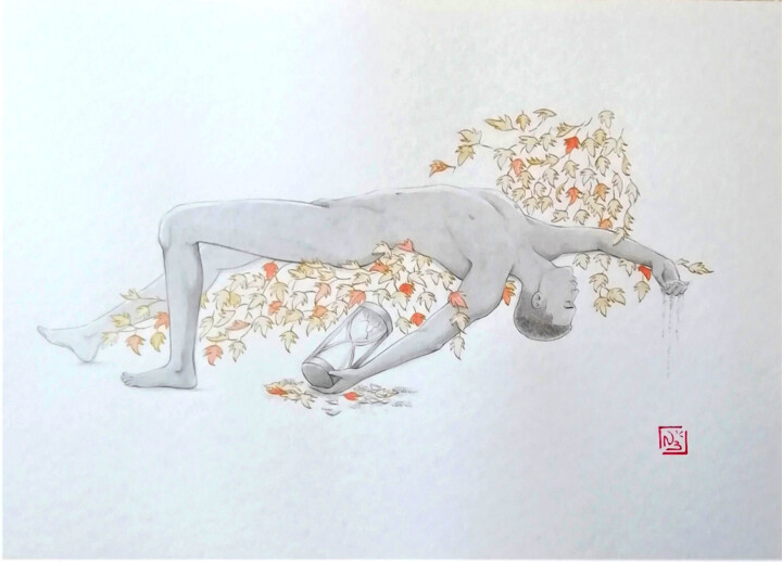 Un jour viendra...- n°7 绘画, 11.7x16.5 in