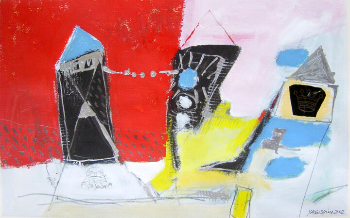 sem título 2002 绘画, 9.1x14.6 in