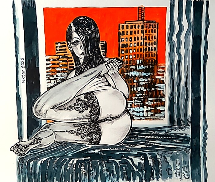 图画,  11.8x11.8 in 