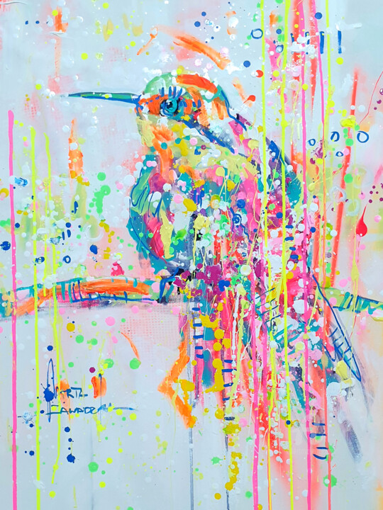 Spring Bird 绘画, 31.5x23.6 in