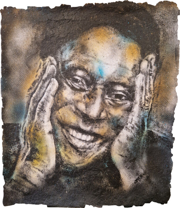 Pelé, Rei do futebol 绘画, 28x23.6 in