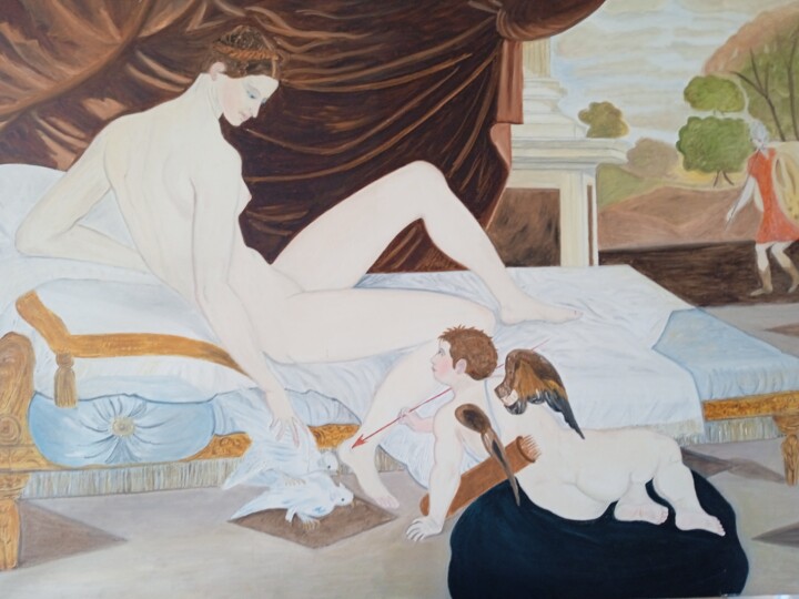 Los bosques de la Galia 绘画, 51.2x38.2 in