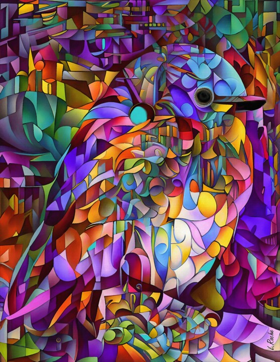 Mayo de color 数字艺术, 31.5x24.4 in