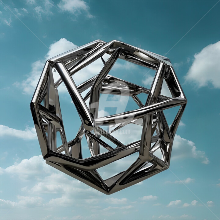 数字艺术 标题为“sculpture sky” 由Sobreira Airton, 原创艺术品, 数字油画
